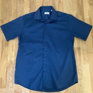 Lucky Brand Men's Blue Short Sleeve Shirt